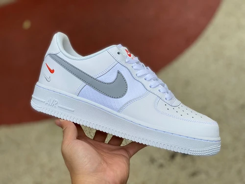 Nike Air Force 1 White/Silver Double Swoosh FD0666-100