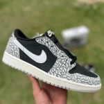 Air Jordan 1 Low OG "Black Cement" Grey Black Sneakers cz0790-001