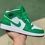 Air Jordan 1 Mid White Green Sneakers DQ8423-301