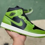 Air Jordan 1 Mid "Green Black" Black Green Sneakers BQ6472-031