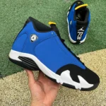 Air Jordan 14 "Laney" Black Blue Sneakers 487471-407