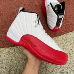 Air Jordan 12 "Cherry" White Red Sneakers CT8013-116