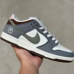 Yuto Horigome x Nike SB Dunk Low White Grey Brown fq1180-001