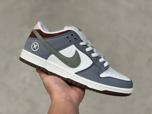 Yuto Horigome x Nike SB Dunk Low White Grey Brown fq1180-001