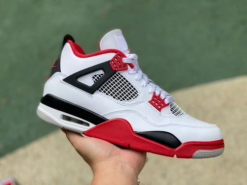 Air Jordan 4 Retro "Fire Red" Black White Red LJR Edition DC7770-160