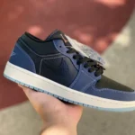 Air Jordan 1 Low "Black Blue" Classic Low-Top Sneaker FJ5478-010