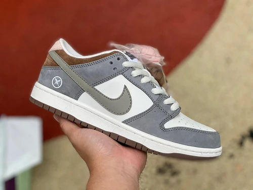 Yuto Horigome x Nike SB Dunk Low White Grey Brown fq1180-001