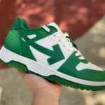 OFF-WHITE Out Of Office Green White OMIA189S21LEA0010155