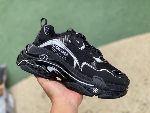 Balenciaga Triple S Graffiti Black