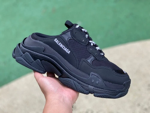 Balenciaga Triple S Mule Black