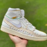 Union x Air Jordan 1 High OG "Woven" Beige Sneakers FD2565-100