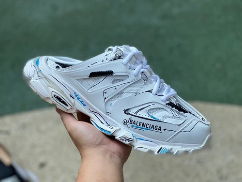 Balenciaga Triple S Mule Graffiti White