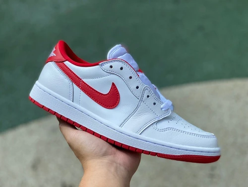 Air Jordan 1 Low OG "University Red" White Red Sneakers CZ0790-161