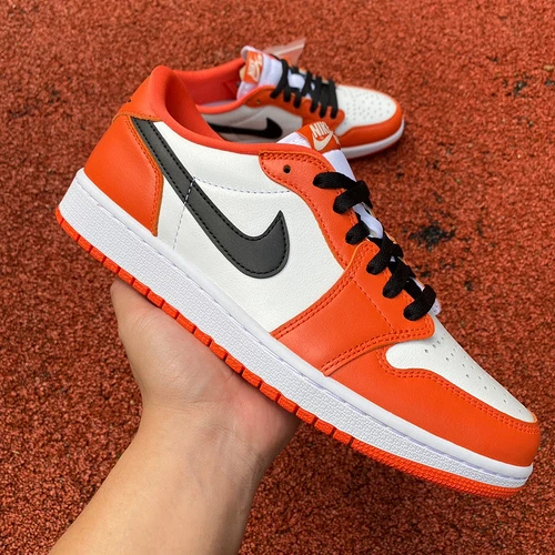 Air Jordan 1 Low White Orange Sneakers CZ0790-801