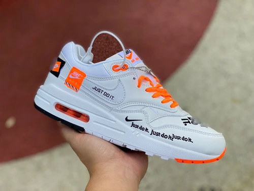 Nike Air Max 1 SE "Just Do It" White Orange AO1021-100