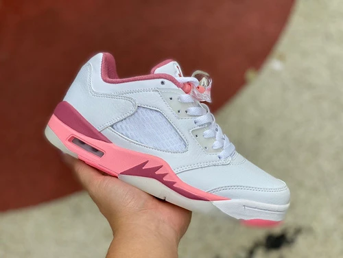 Air Jordan 5 Crafted For Her "White Pink" DX4390-116