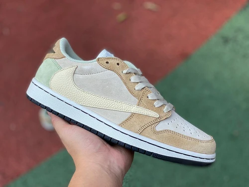 Travis Scott x Air Jordan 1 Low Yellow Green DM7866-688