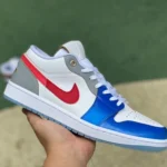 Air Jordan 1 White Blue Red Sneakers FN8901-164