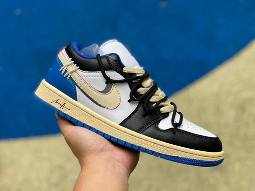 Air Jordan 1 Low Blue White Sneakers DC0774-416