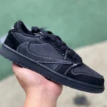 Travis Scott x Air Jordan 1 Low Black Phantom Kids DM7