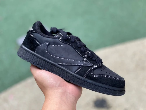 Travis Scott x Air Jordan 1 Low Black Phantom Kids DM7