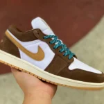 Air Jordan 1 Low Brown White Low-Top Sneaker FB2216-200