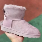 UGG Bailey Pink Bow Short Boots