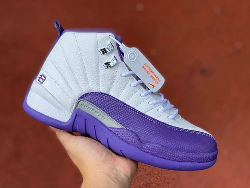 Air Jordan 12 White Purple Sneakers CT8013-150