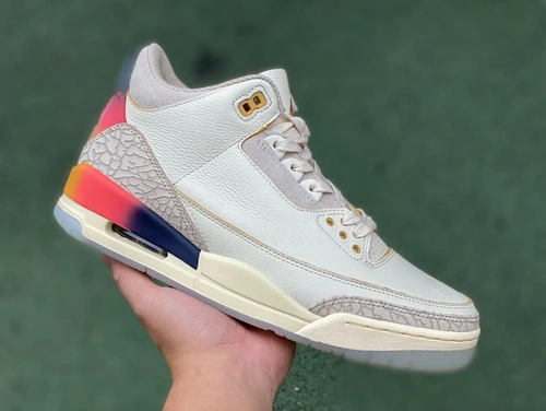 J Balvin x Air Jordan 3 Rainbow Sneaker FN0344-901