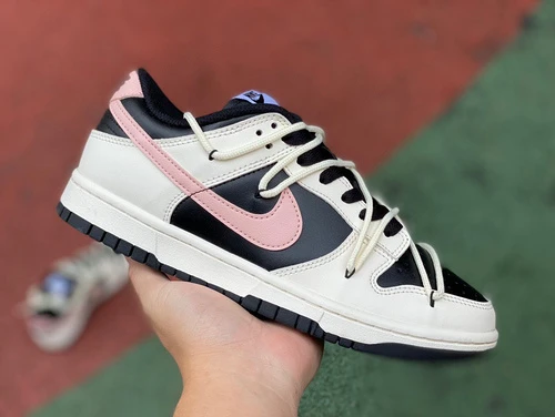 Nike Dunk Low White Black Pink FD1232-001