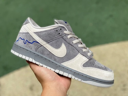 Nike SB Dunk Low Pro White Grey Suede 308269-111