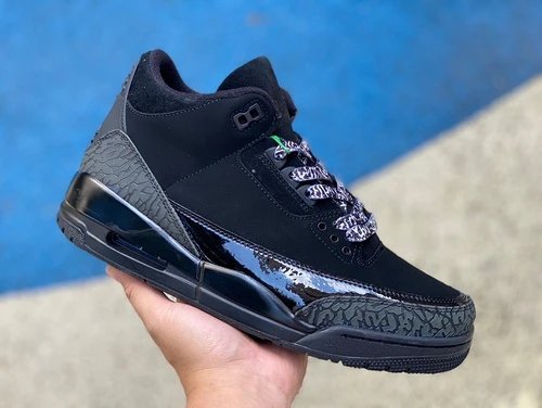 Air Jordan 3 "Black Cat" Black Patent Leather