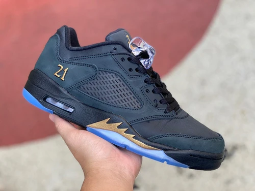 Air Jordan 5 Low Black Gold DJ1094-001