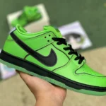 The Powerpuff Girls x Nike SB Dunk Low "Buttercup" Green FZ8