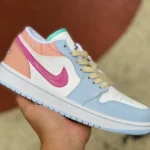 Air Jordan 1 Low Pastel Blue Pink Women's Low-Top Sneaker FV3623-151