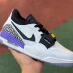 Air Jordan Legacy 312 White Purple Lakers Low Low-Top Sneaker CD7069-105