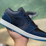 Air Jordan 1 Low Black White Blue FJ5478-010