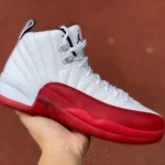 Air Jordan 12 "Cherry" White Red Basketball Shoes CT8013-116