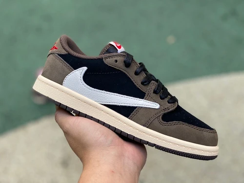 Travis Scott x Air Jordan 1 Low Brown Kids CQ4277-001