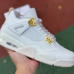 Air Jordan 4 Retro "Metallic Gold" White AQ9129-170