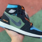 Air Jordan 1 Element GORE-TEX "Black Green Blue" High-Top Sneaker DB2889-003