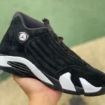 Air Jordan 14 Black White Sneakers 487471-016