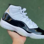 Air Jordan 11 "DMP" White Black Gold Basketball Shoes CT8012-170