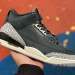 Air Jordan 3 "Oreo" Black White Cracked Leather Pure Version