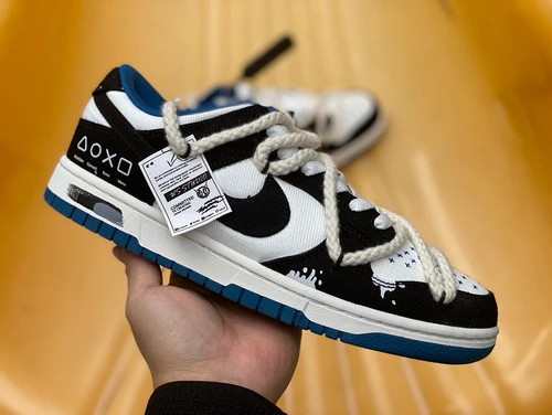 Nike Dunk Low Retro Black White Blue DV0834-101