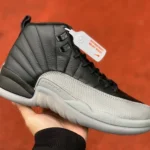 Air Jordan 12 "Wolf Grey" Black Grey Sneakers CT8013-019