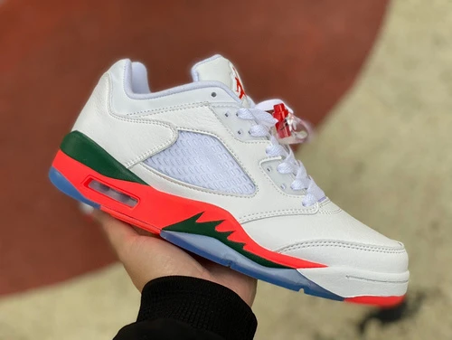 Air Jordan 5 Low "White Orange Green" FQQ316-018