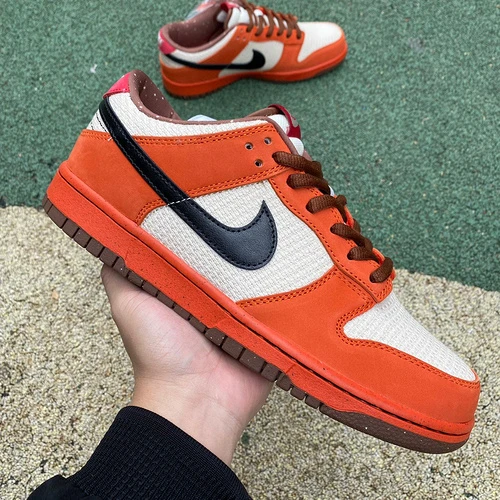 Nike Dunk SB Low Premium "Un-Hemp" Orange White Black 313170-101