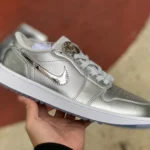 Air Jordan 1 Golf Low Silver Golf Shoe FD6848-001