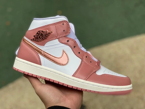 Air Jordan 1 Mid SE Rose Pink Sneakers FB9892-670